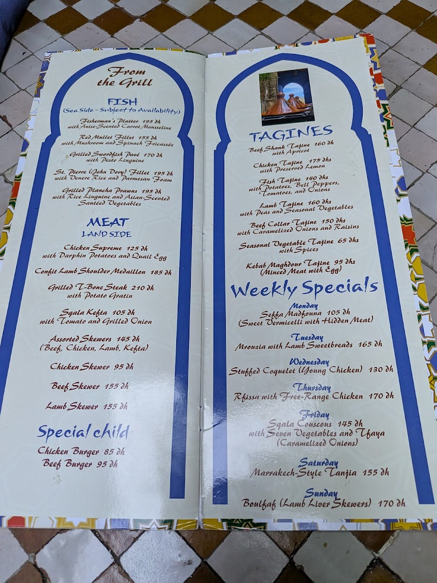 Menu - La Sqala photo 3